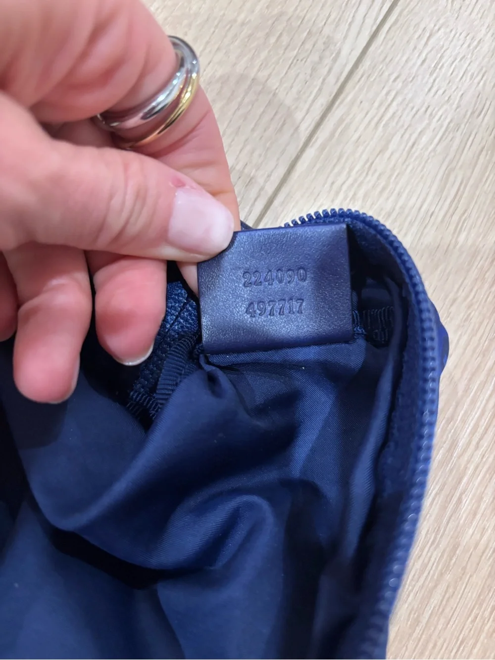 Gucci‎ Men's Royal Blue GG Logo Toiletry Pouch